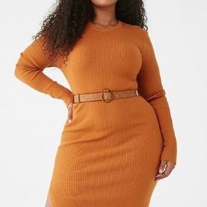 Belted Midi Dress. NWT!